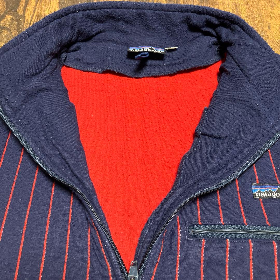80s patagonia パタゴニア ポリプロピレン ストライプ プルオーバー