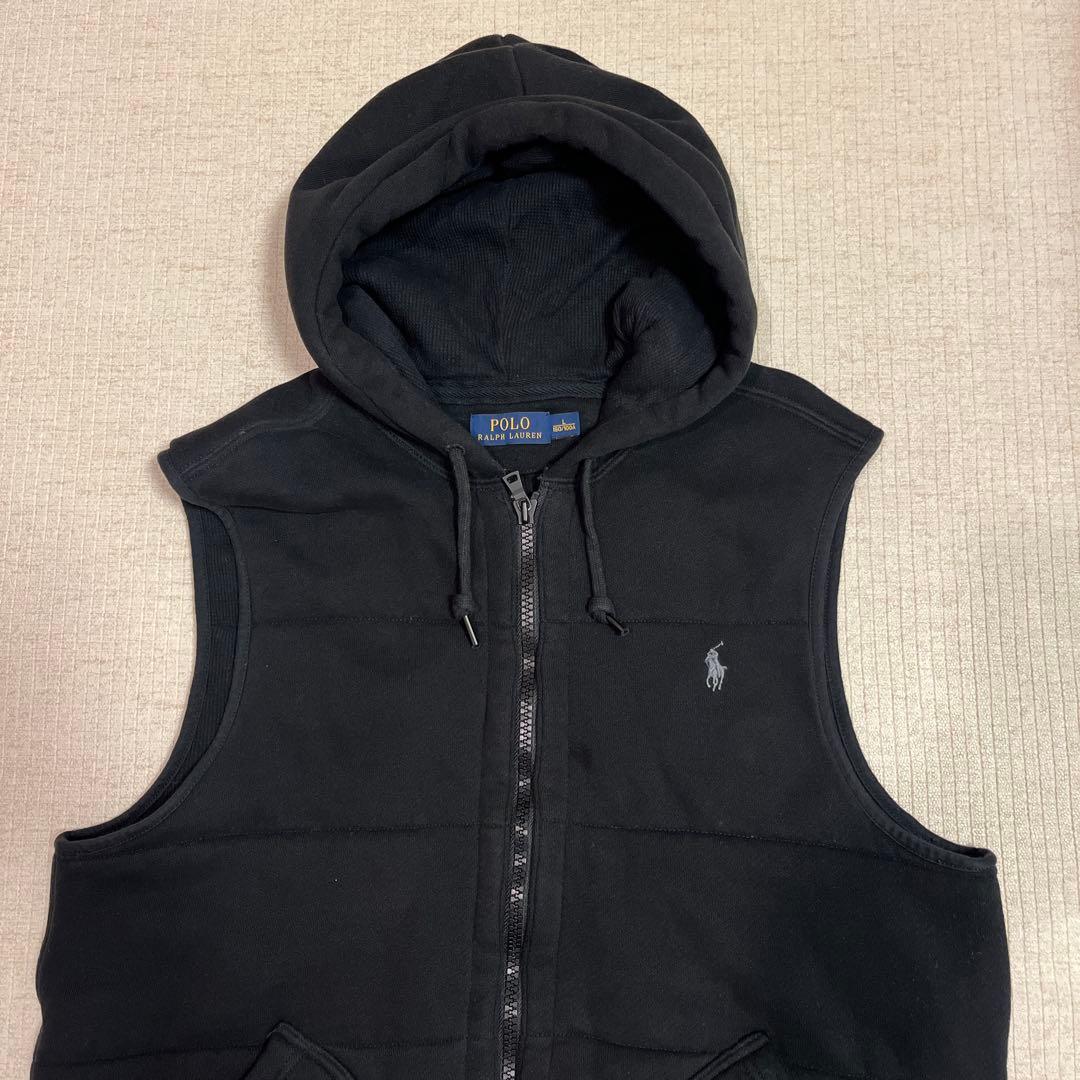 Polo Ralph Lauren ブラック フード付きベスト