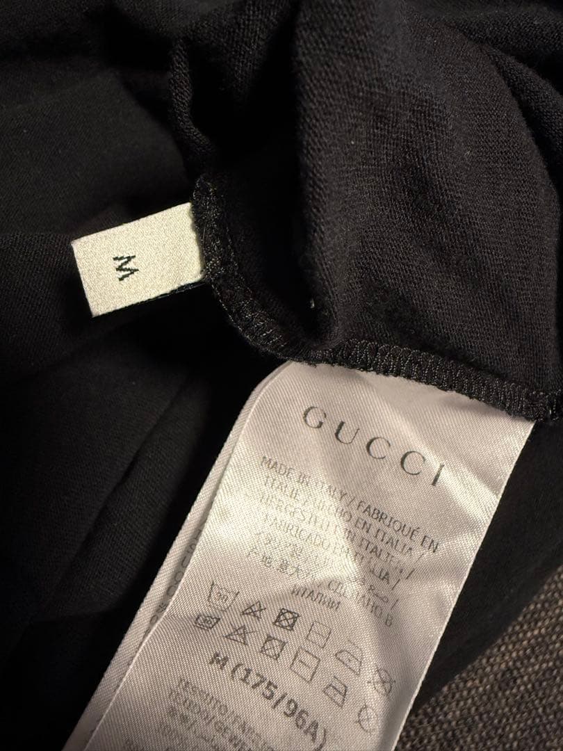 GUCCI グッチ 黒 ロゴTシャツ 正規品 使用感あり