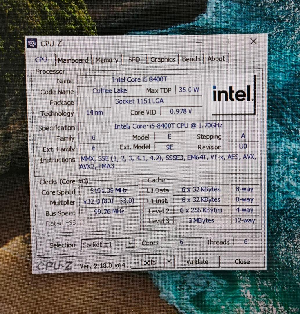 Lenovo ThinkCentre ミニPC Intel i5-8400T