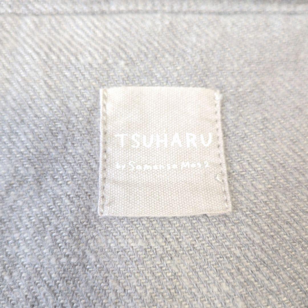 美品✨️TSUHARU ツハル Mos2 ロングコート コットンリネン グレーF