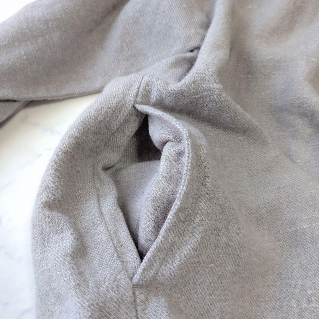 美品✨️TSUHARU ツハル Mos2 ロングコート コットンリネン グレーF