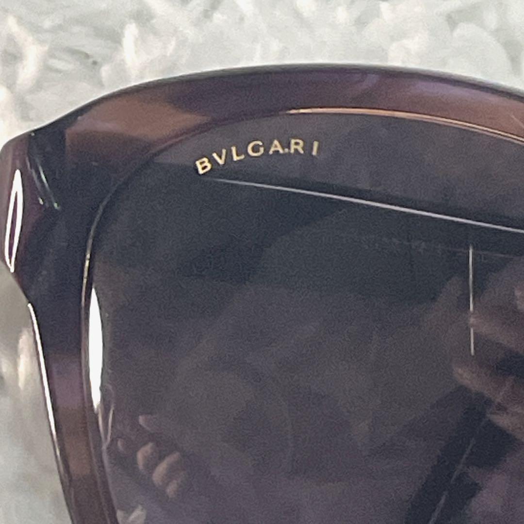 BVLGARI サングラス セルペンティ装飾 パープル 美品 イタリア製