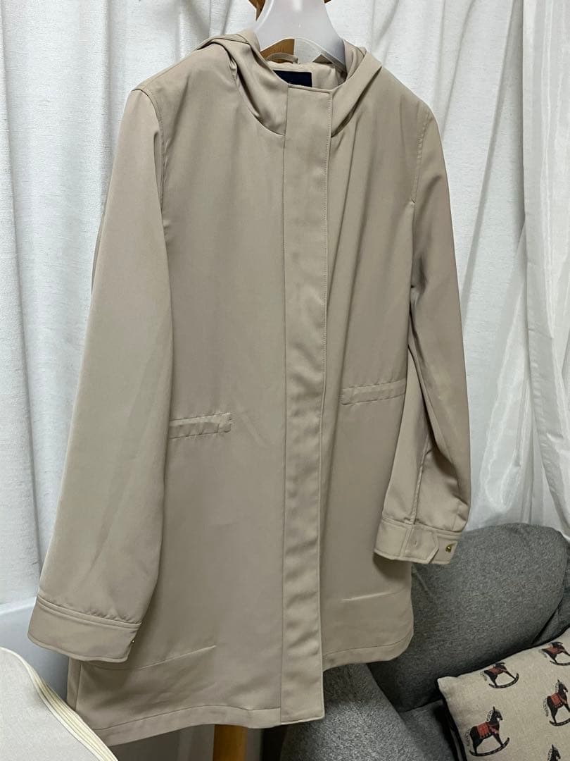 美品 秋春 フード・キルトインナー付コート（newyorker）