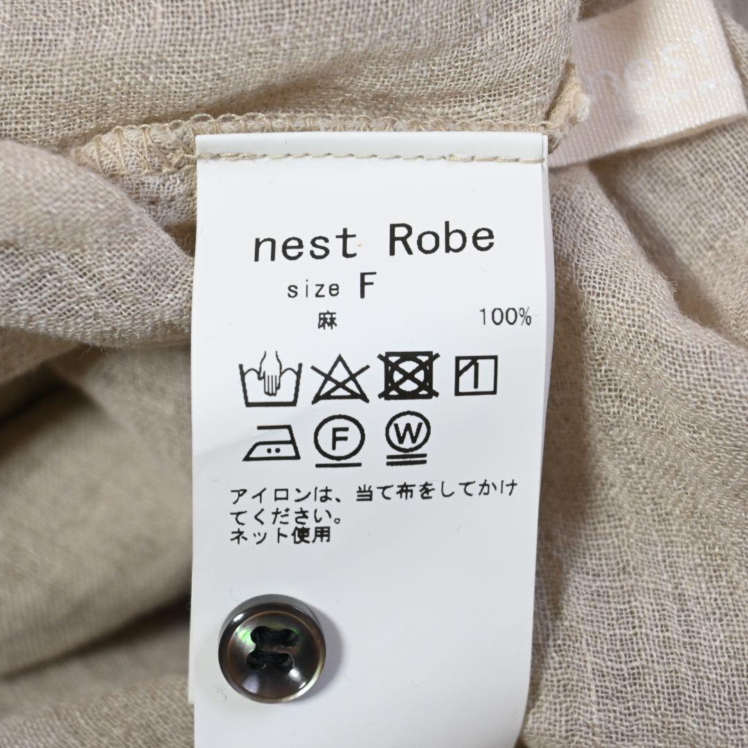 616★ nest Robe シャツ ワンピース リネン100%