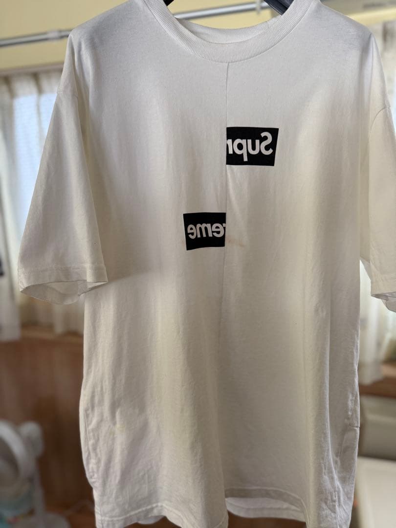 Supreme Comme des Garçons Tシャツ 2箇所 染みあり