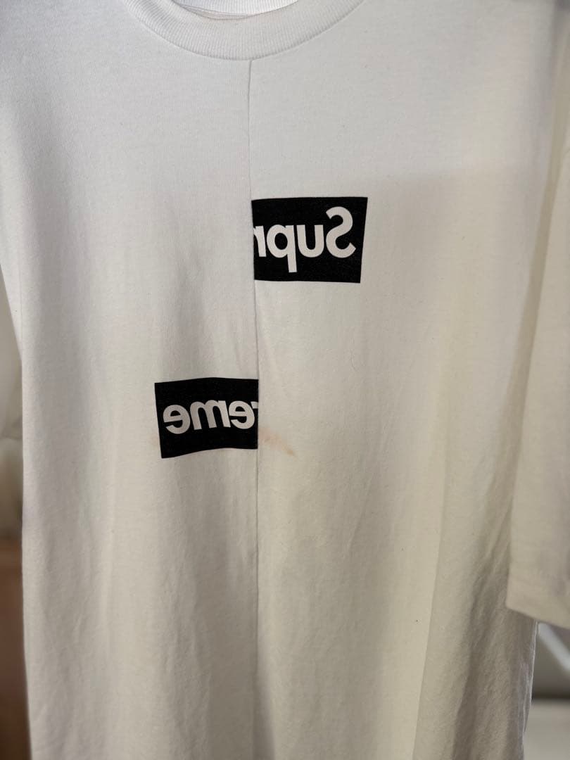 Supreme Comme des Garçons Tシャツ 2箇所 染みあり