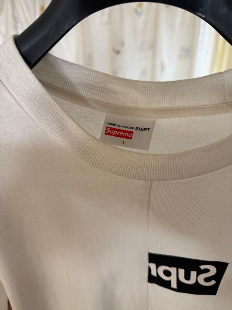 Supreme Comme des Garçons Tシャツ 2箇所 染みあり