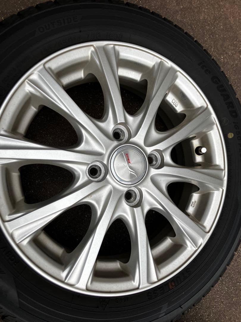 155/65R14 ヨコハマIG50スタッドレスタイヤアルミホイール 4本セット