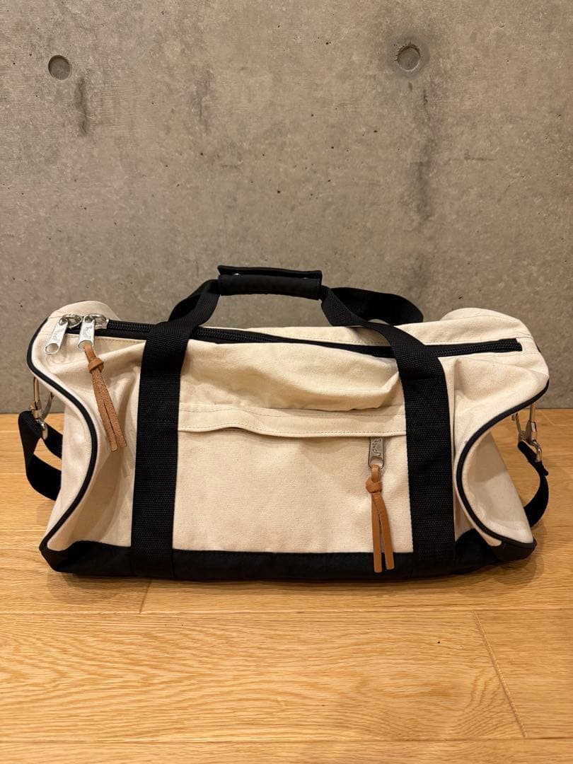 Jones golf ゴルフ アイボリー ブラック ドラムバッグ