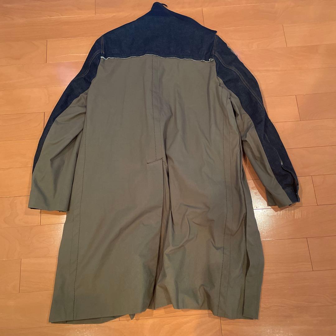 定価169400円 sacai デニムドッキングコート/サイズ1