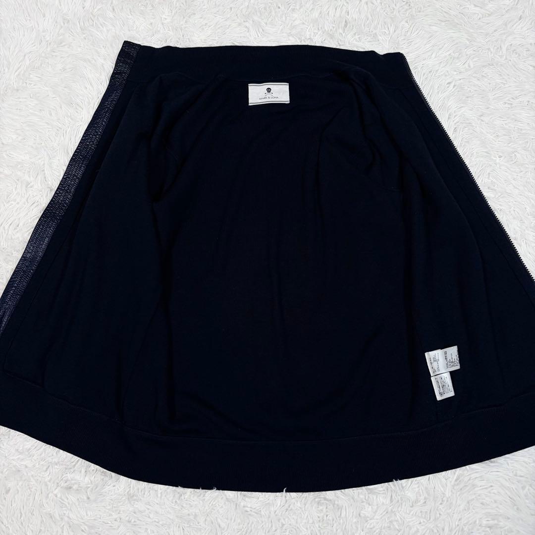 【美品】MARK&LONA ハイブリッドニット ジップアップジャケットL