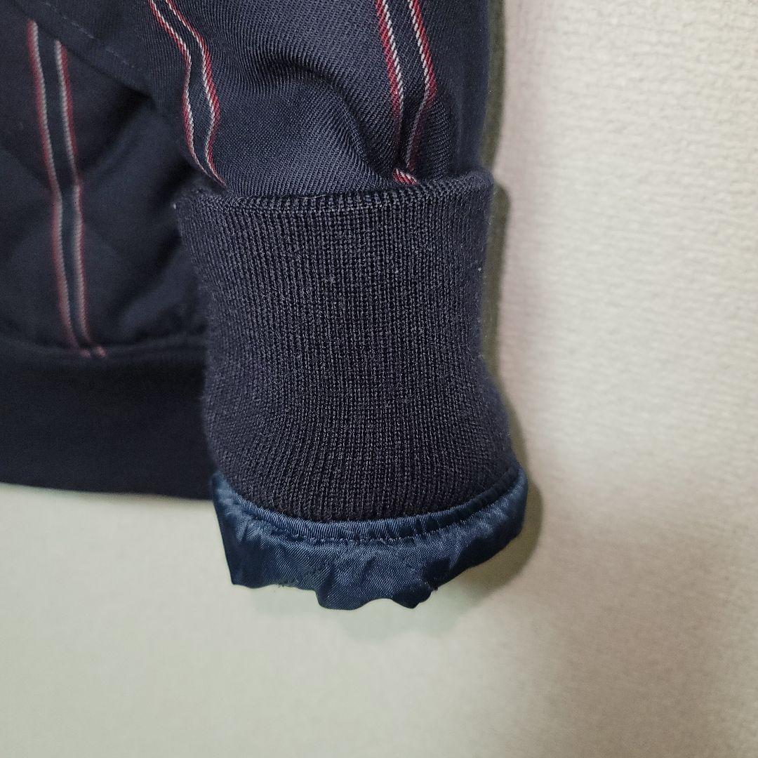 【美品】フレッドペリー　スイングトップ　キルティング 紺　刺繍　中綿　Wジップ