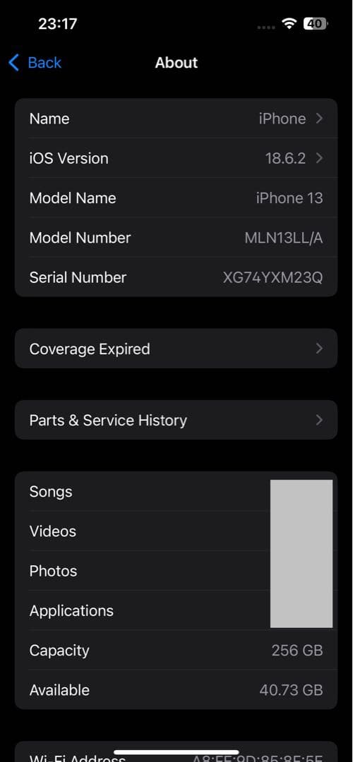 【美品・米国版】iPhone13 256GB ブルー（海外版・シャッター音なし）