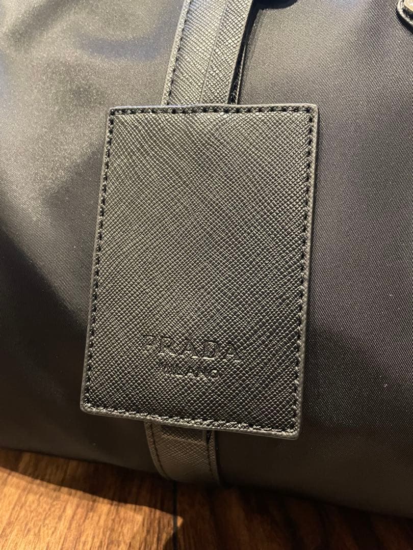 新品同様品 PRADA ブラック ボストンバッグ