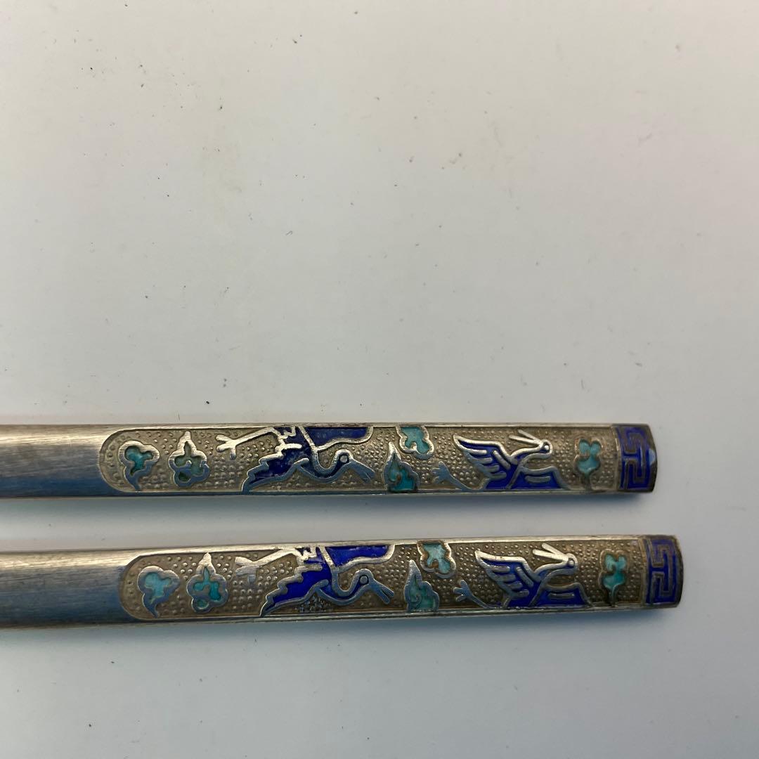 【未使用品】韓国製　スジョ　銀製スプーン　箸　シルバー700 銀製カトラリー