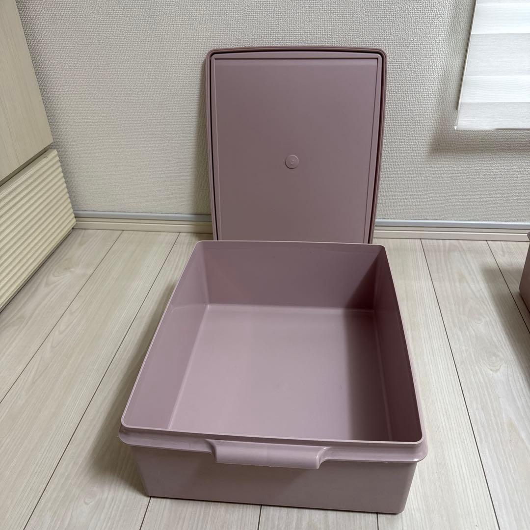 Tupperware タッパーウェア　 スーパーケース　浅型3個