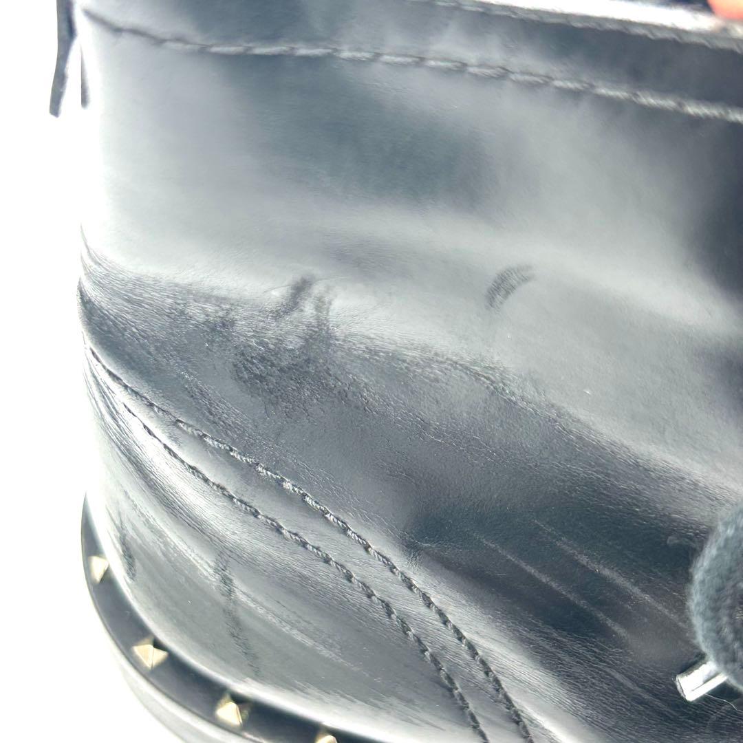 VALENTINO ブーツ ロックスタッズ レディース 23.5cm