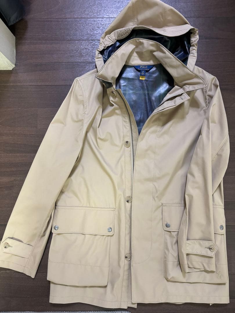 【早い者勝ち】Ralph Lauren ナイロン スプリングコート　フード付き