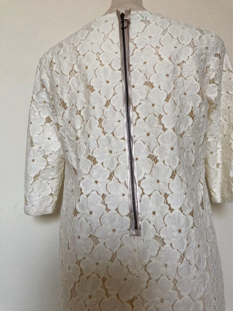 【美品】ランバンコレクション　レースワンピース　40