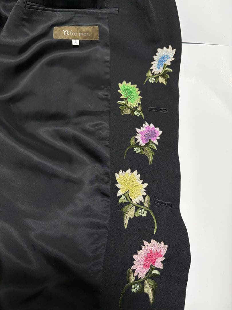 美品 希少 Y's for men 花柄刺繍ジャケット