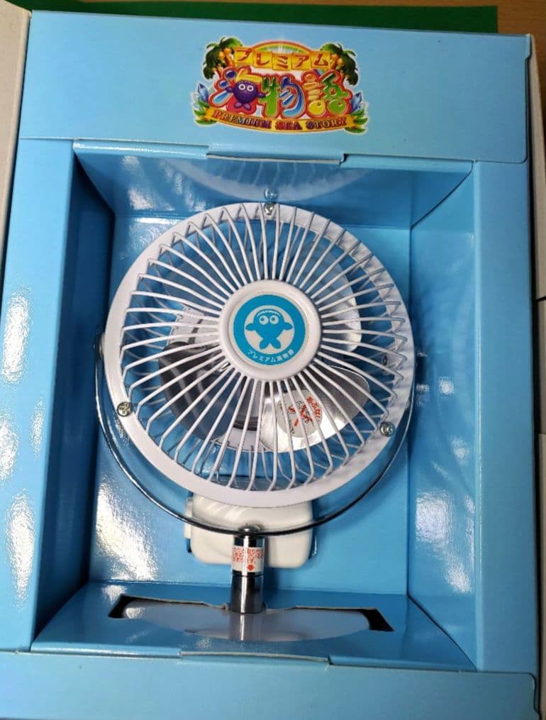 レトロ品　雑貨　パチンコグッズ　プレミアム海物語 卓上扇風機