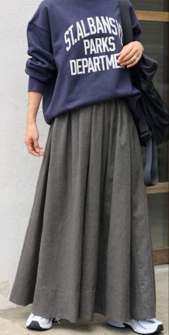 25AW relume ウォッシャブルブラッシュイージーフレアスカート