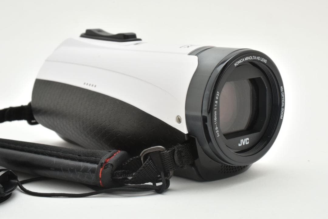 JVC Everio ビデオカメラ ホワイト フルHD録画対応 60倍ズーム