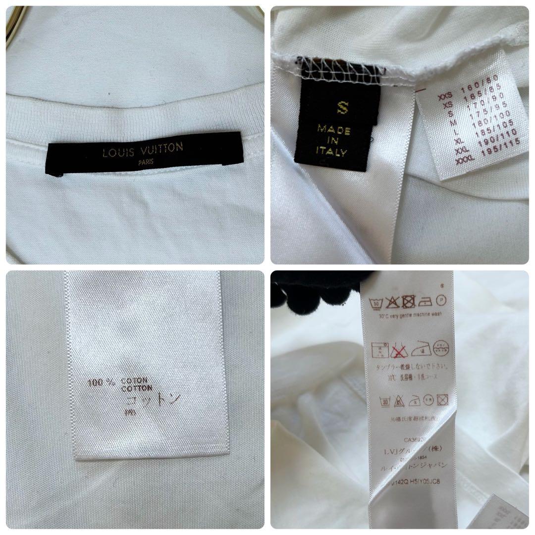 ルイ ヴィトン LVワンポイント刺繍 クルーネック Tシャツ サイズS