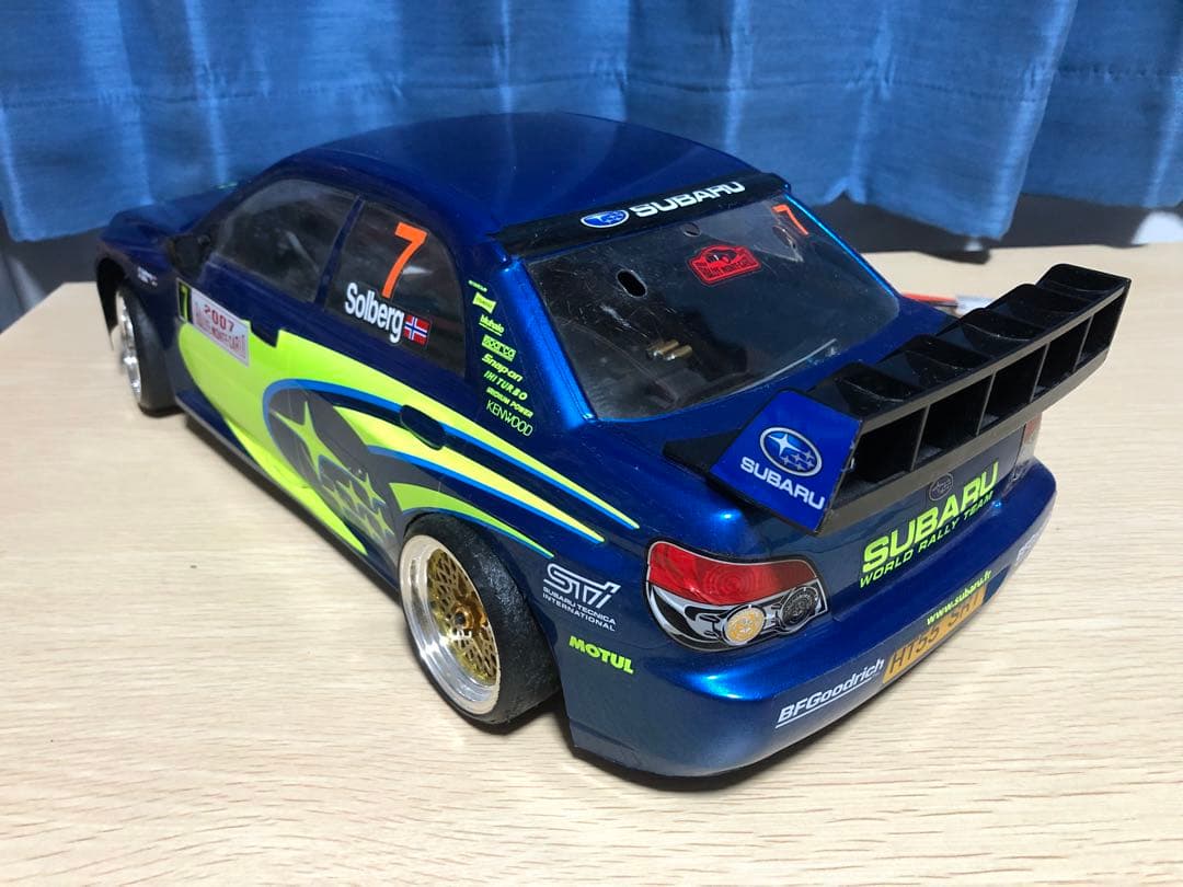 ラジコン　ラジコンボディ　SUBARU WRX STI ラリーカー