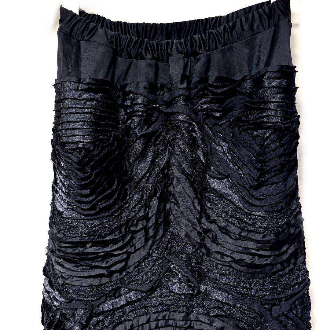 ISSEY MIYAKE イッセイミヤケ　スカート　プリーツ　ブラック　美品