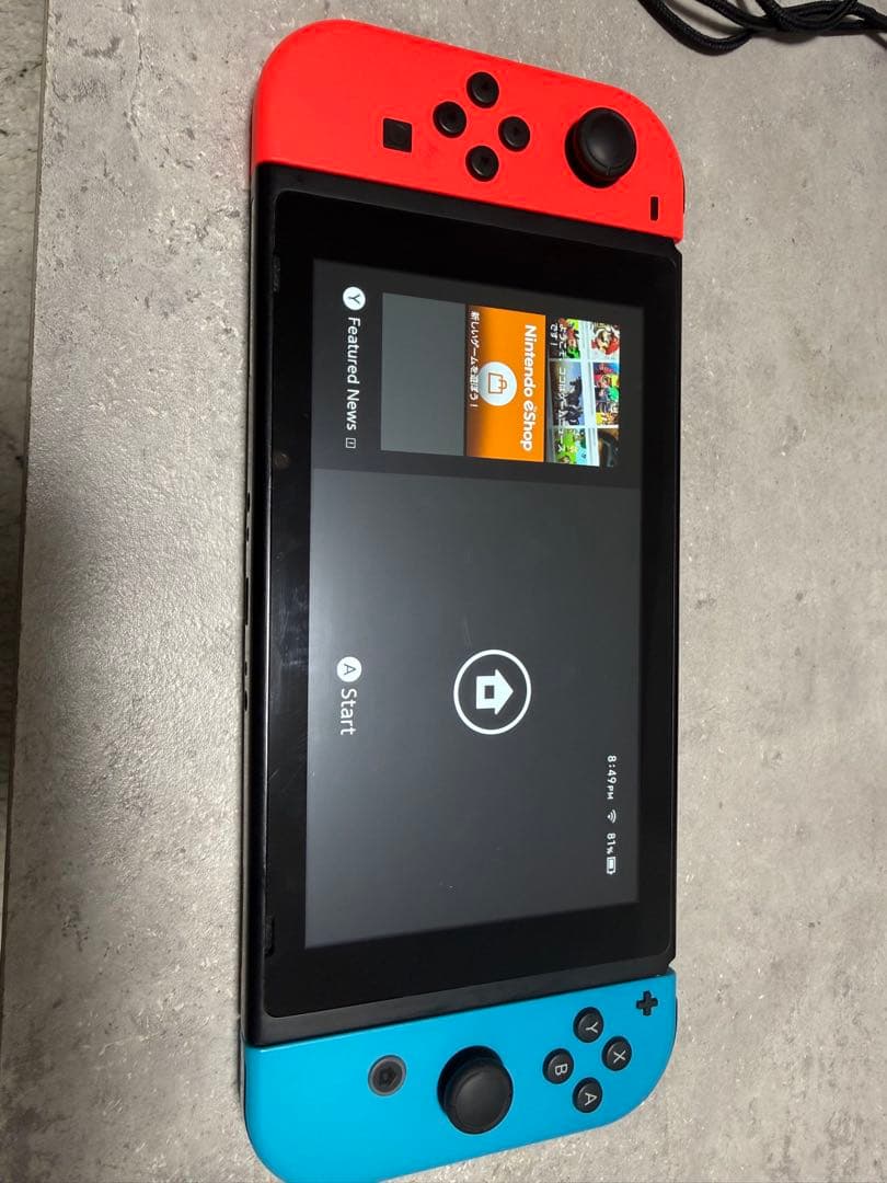 Nintendo Switch 赤/青 本体 + 付属品　(動作確認済み)