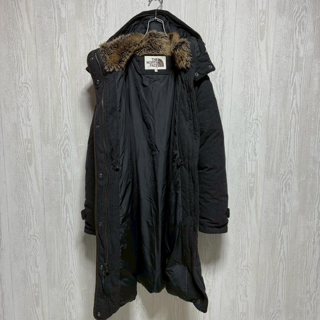 【美品】ノースフェイス　ロングダウンジャケット　ホワイトレーベル　レディースL