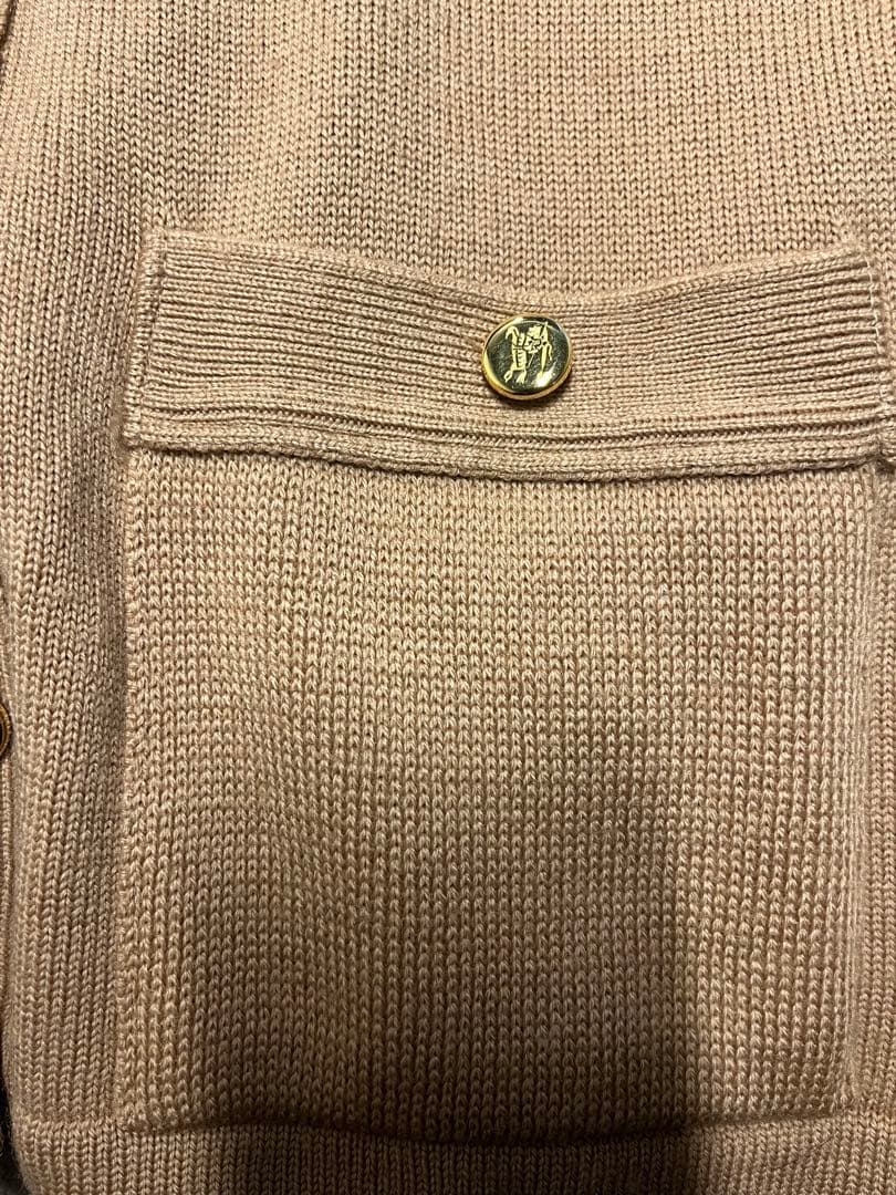 【未使用品】burberrys カーディガン　キャメル色