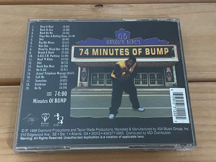 レア G-RAP GANGSTA BLAC 74 MINUTES OF BUMP