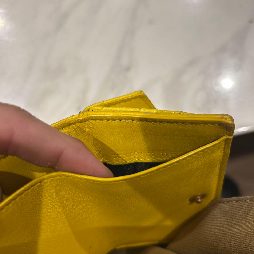YSL イエロー 三つ折り財布