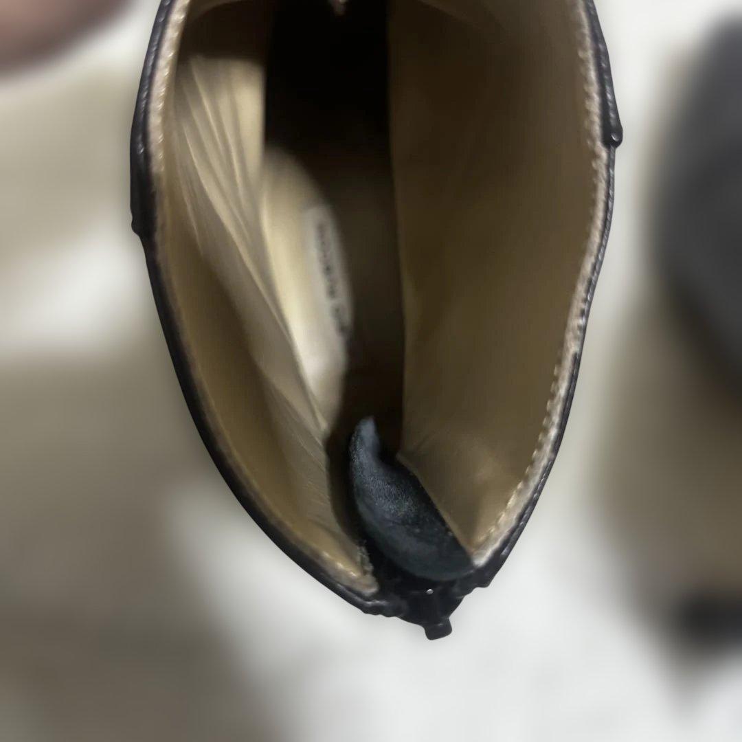 【人気】ファビオルスコーニ バックジップ ショートブーツ スクエアトゥ