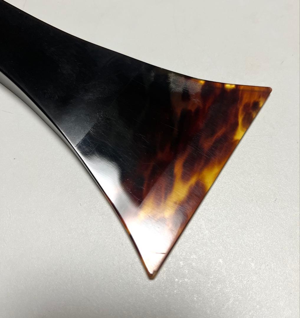 三味線 津軽三味線　べっ甲バチ 撥 黒水牛