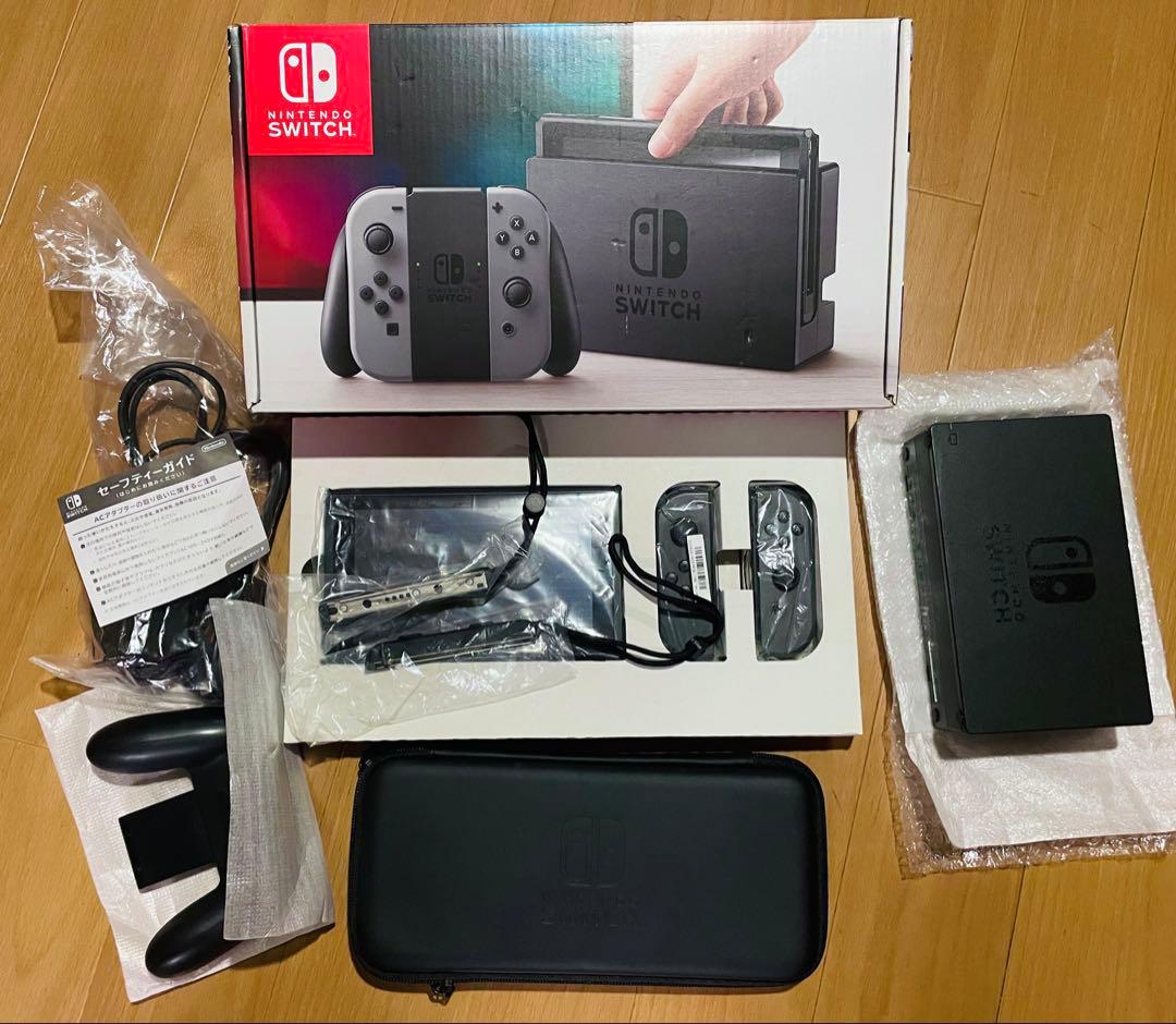 Nintendo Switch グレー 本体 付属品完備 ケース付き