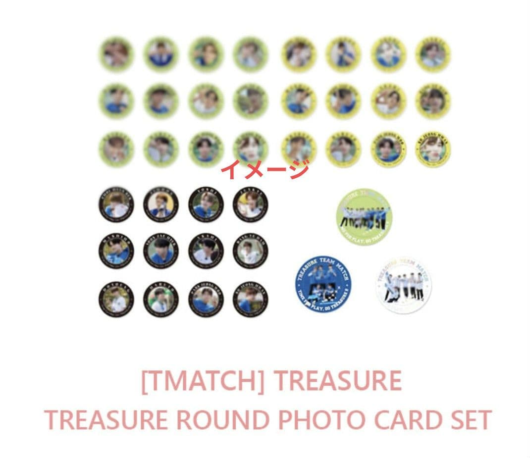 匿名配送　TREASURE　アルバム　ROUND PHOTO CARD 　セット