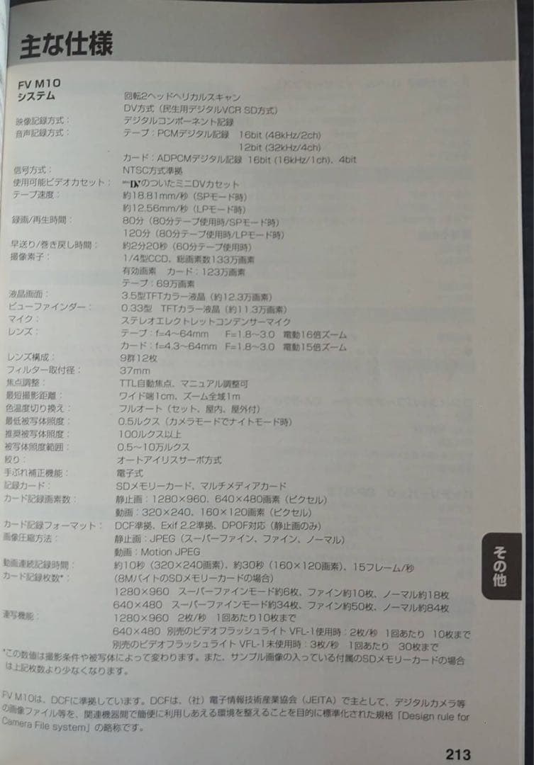 CANON デジタルビデオカメラ 撮レビアン FV M10 KIT（中古品）