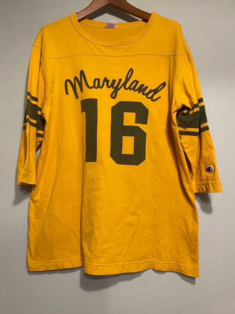 Champion フットボールTシャツ Maryland Lサイズ