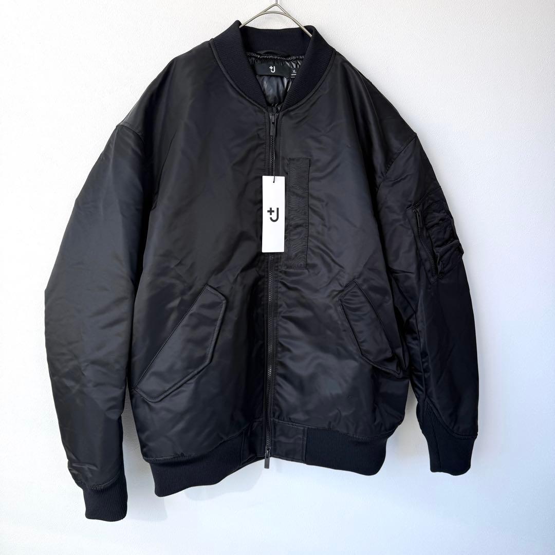 【新品✨】ユニクロ+J 復刻版ハイブリッドダウンオーバーサイズMA－1 XL 黒