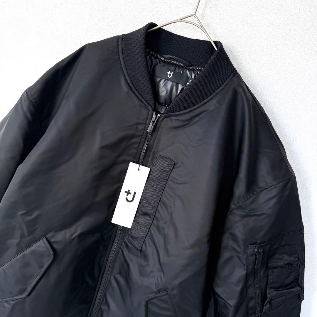 【新品✨】ユニクロ+J 復刻版ハイブリッドダウンオーバーサイズMA－1 XL 黒
