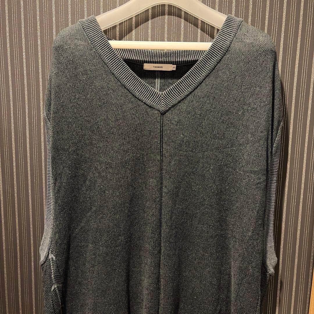 YASHIKI【25SS】Yozora V-neck Vest(BLUE)