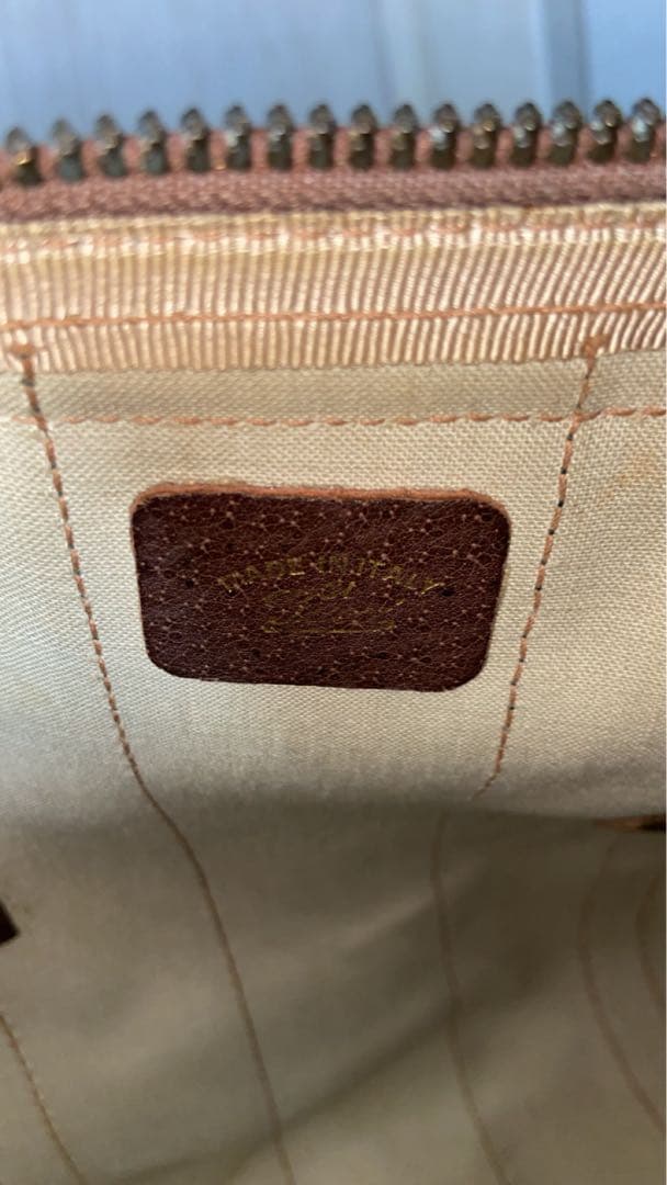 GUCCI ボストンバッグ　シェリーライン　GG スプリーム　レザー