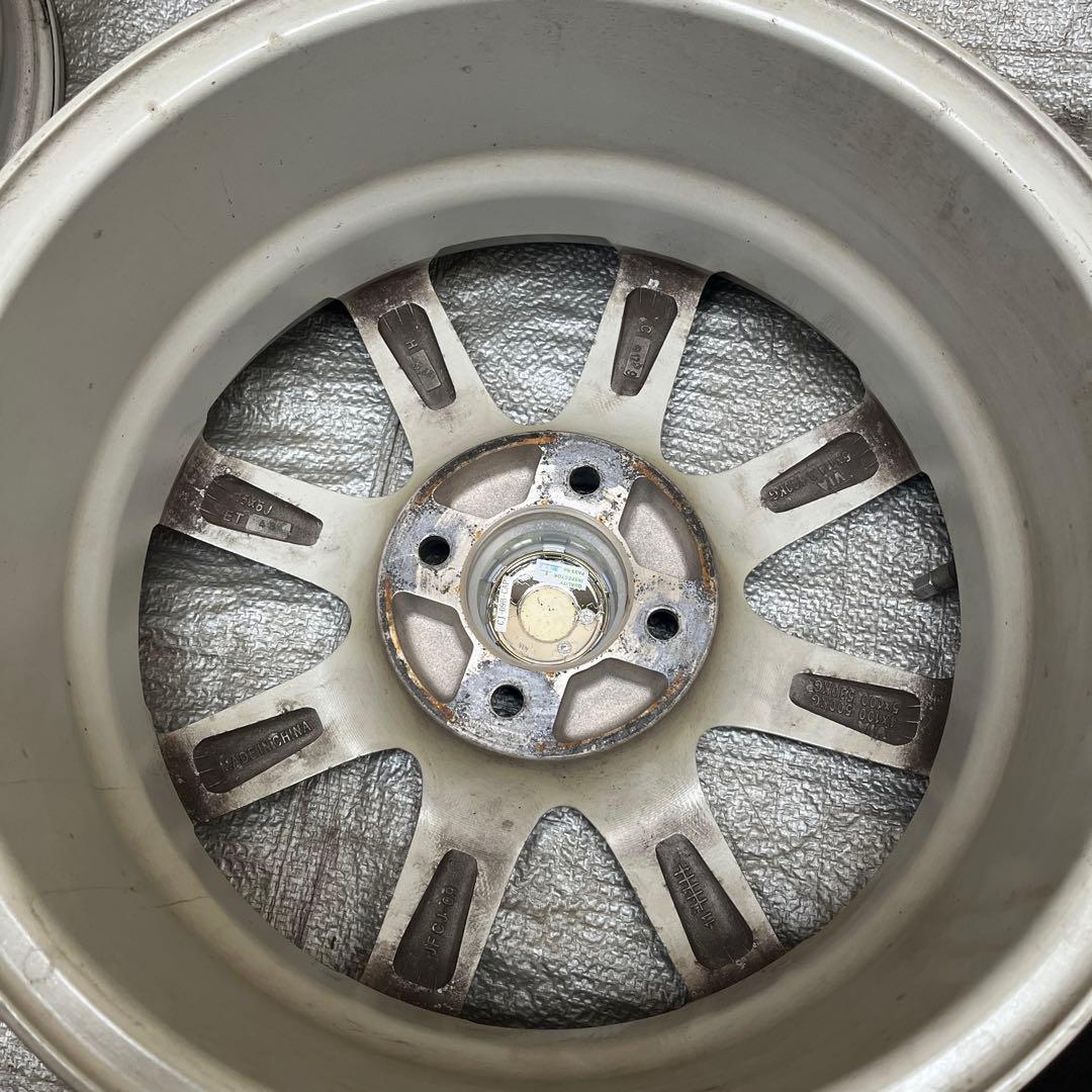 国産車 6.0J15 4/100 +43 アルミホイール 15インチ シルバー
