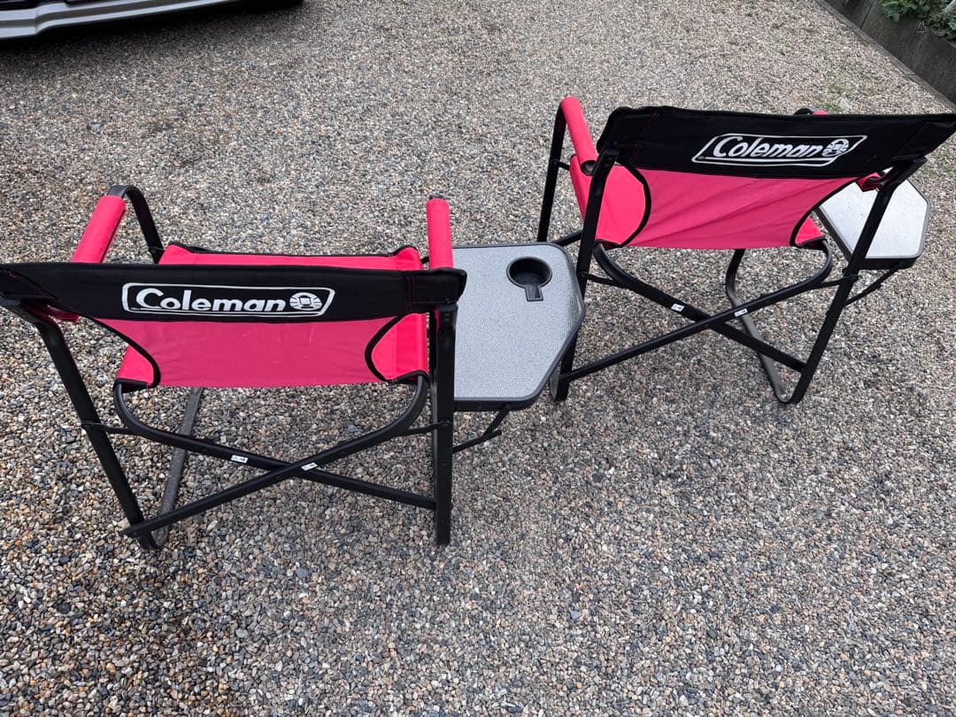 Coleman 折りたたみチェア 赤 2脚セット