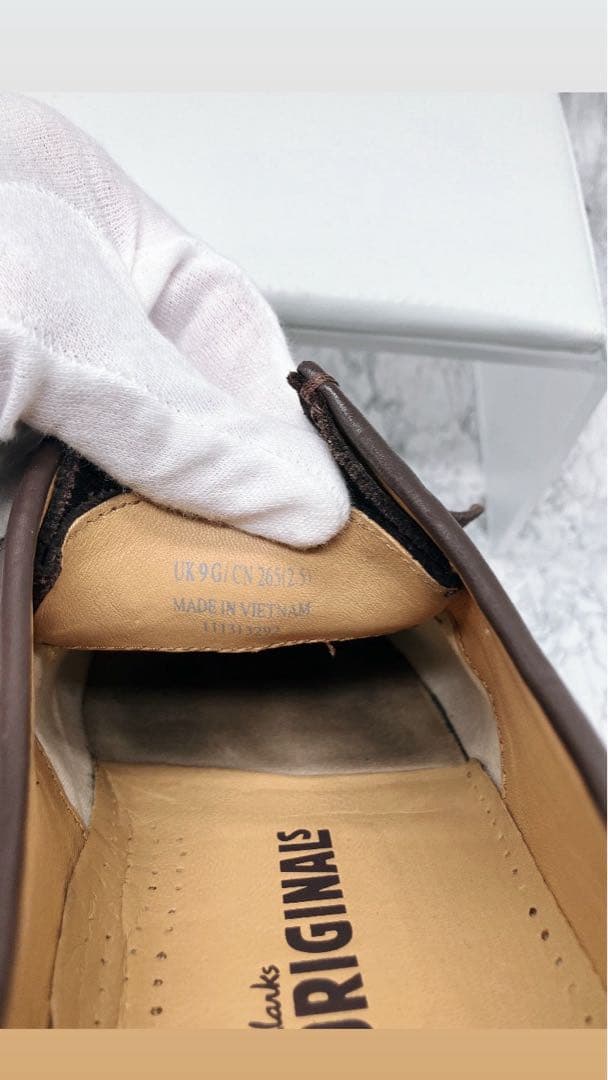 【美品】Clarks Originalsクラークス オリジナルスエード モカシン