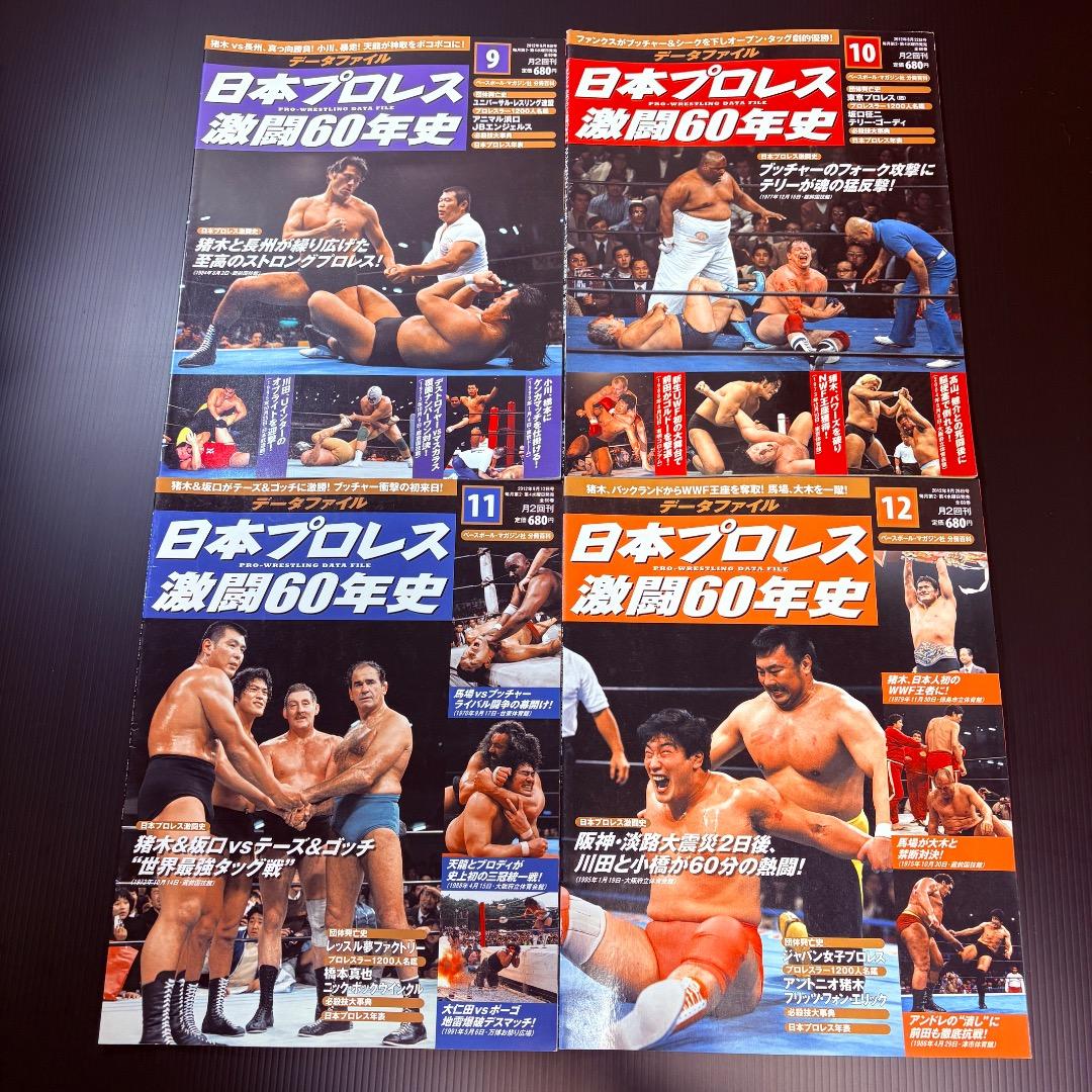 データファイル　日本プロレス　激闘60年史　２８冊　まとめ売り　週刊プロレス